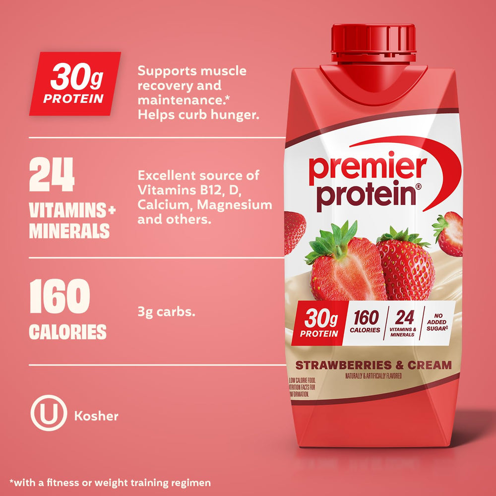 Premier Protein detalle de textura cremosa para mezcla versátil