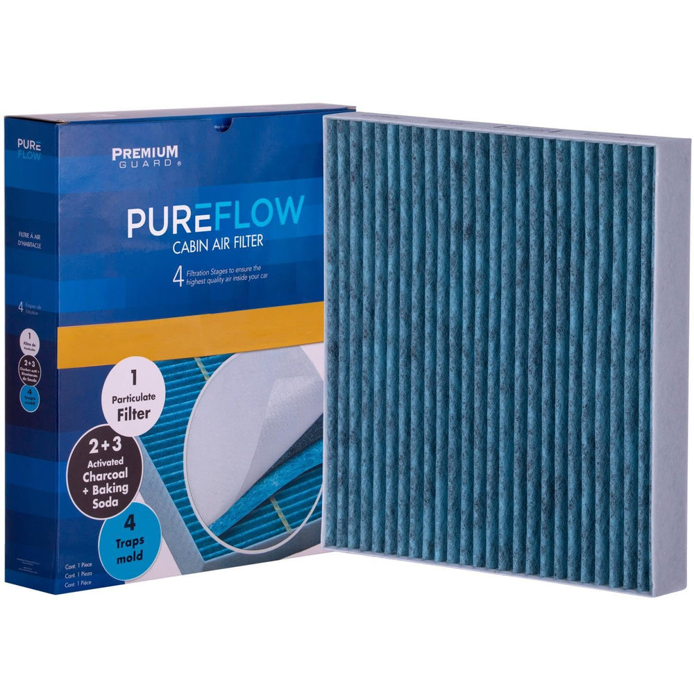 Premium Guard detalle de la capa de carbón activado para control de olores