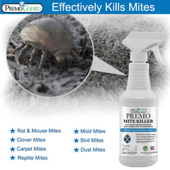 Premo Guard clear spray texture close-up indicating non-staining formula
