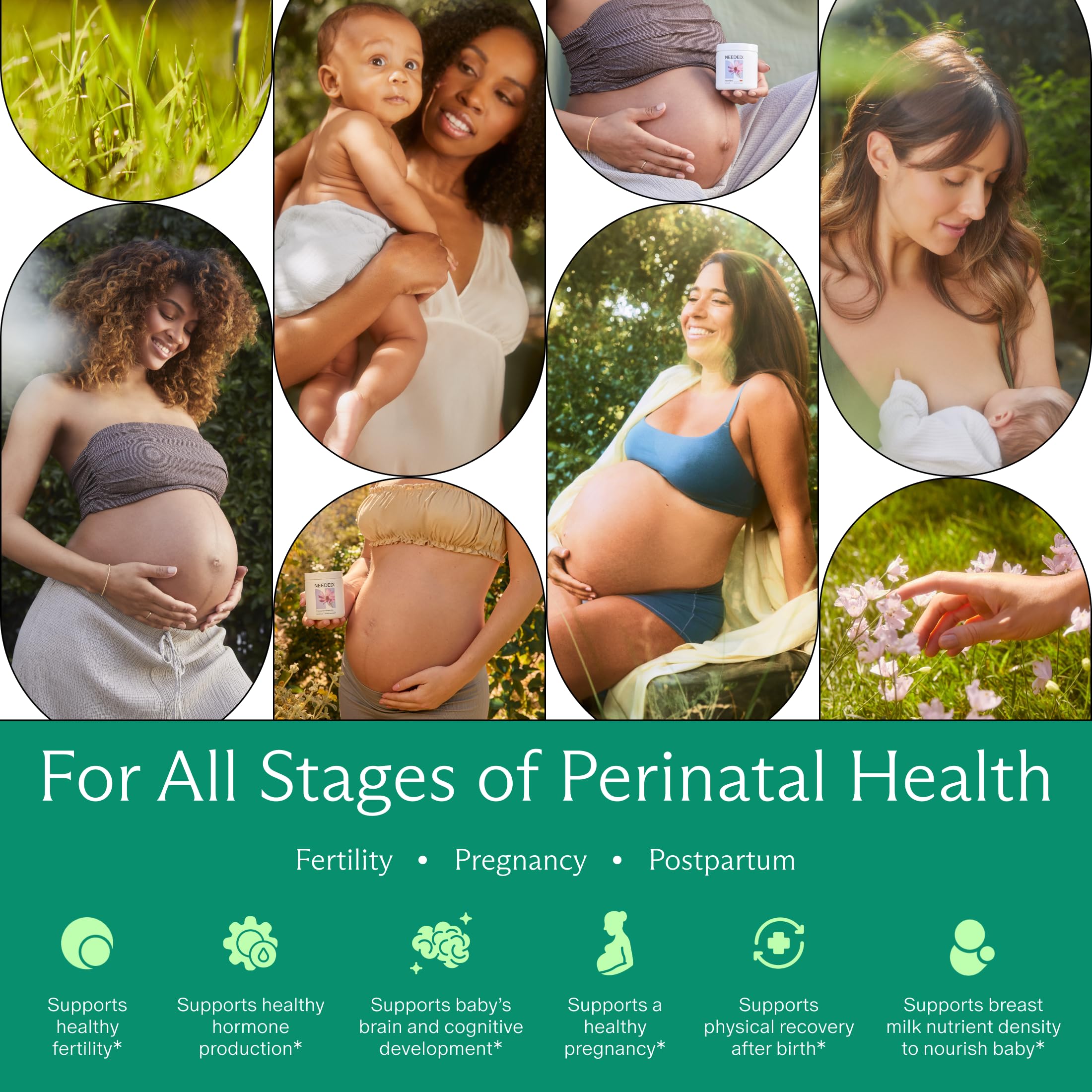 Prenatal Multi Essentials mujer tomando cápsula con comida, uso sencillo y cómodo