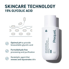 Aplicación del producto Prequel en rostro para exfoliar suavemente