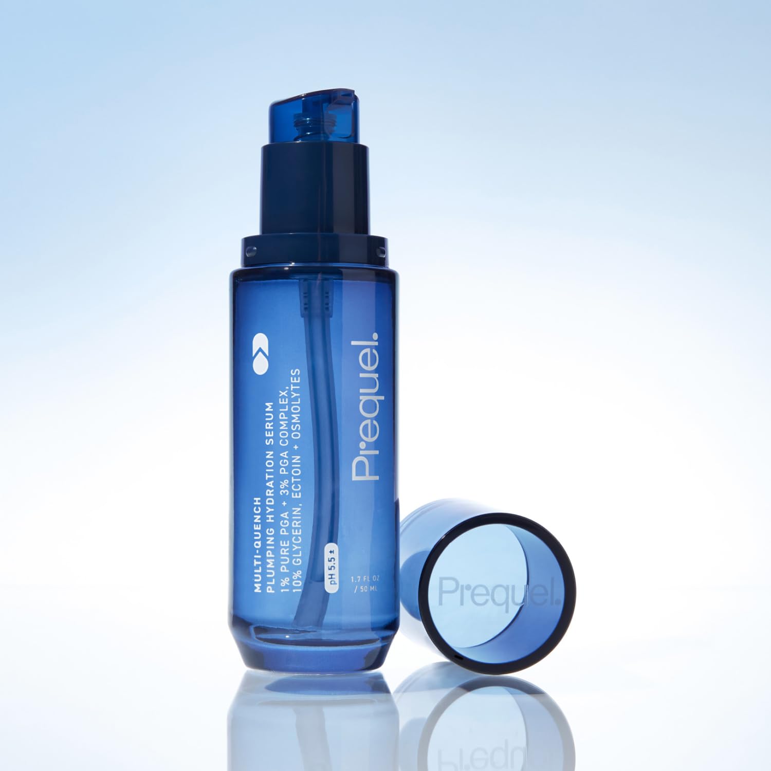 Prequel producto en ambiente lifestyle belleza resaltando piel más tersa