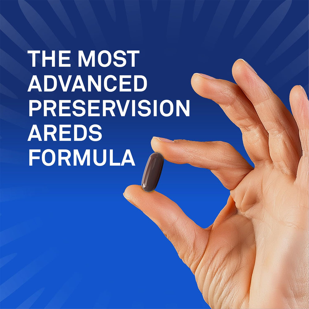 PreserVision caja abierta con 60 softgels listos para uso diario