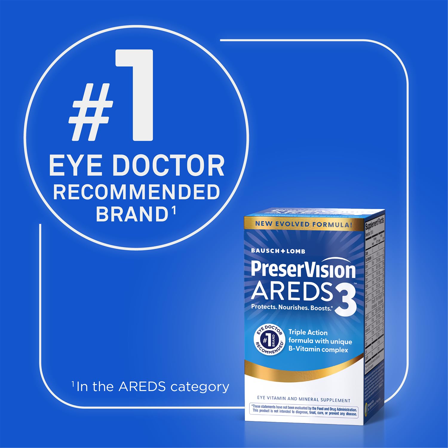 PreserVision producto junto a lentes para relacionarlo con salud visual