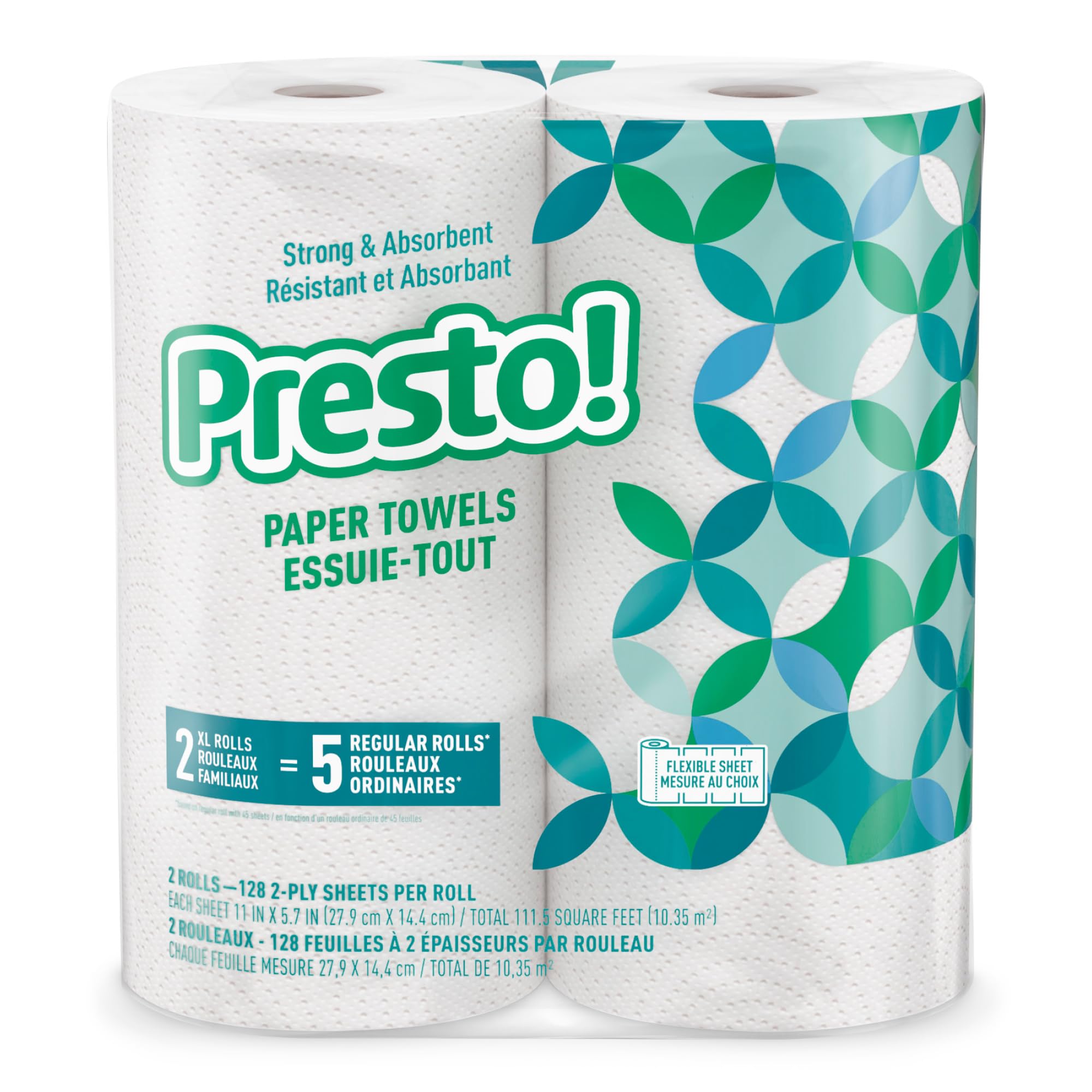 Presto! primer plano de la textura de 2 capas que mejora absorción