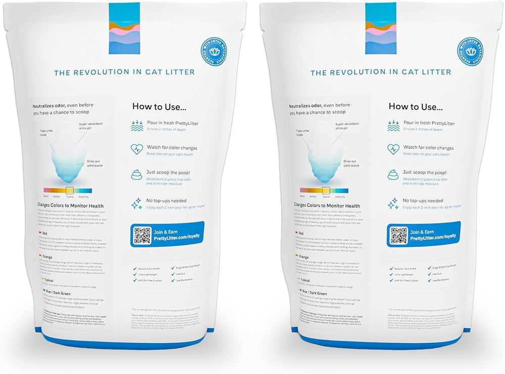 PrettyLitter crystal close-up demonstrating absorbency and odor control