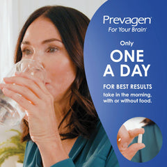 Prevagen bottle label showing dosage details, clear guidance benefit