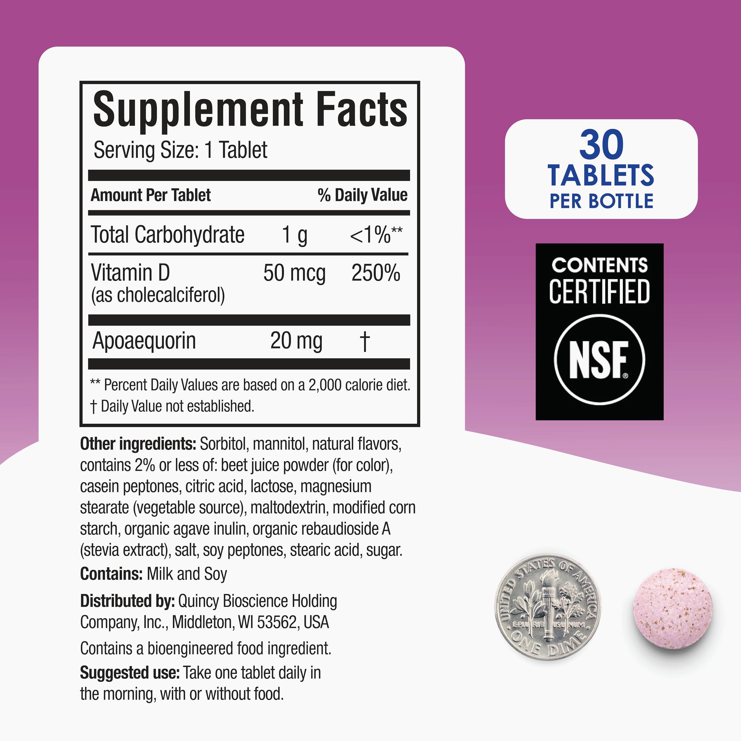 Open Prevagen box with chewable tablets displayed for convenient daily dosing and storage