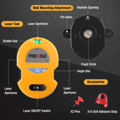 PREXISO next to tape measure showing compact size and portability benefit