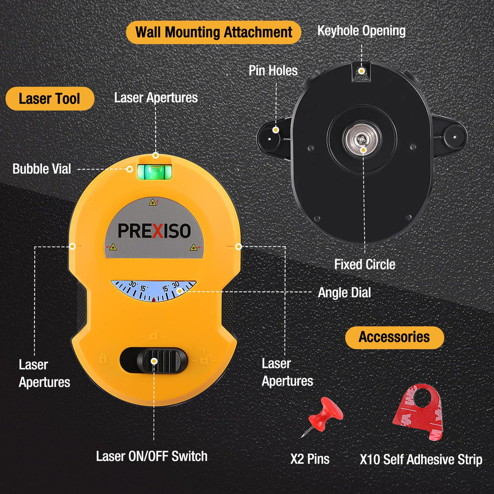 PREXISO next to tape measure showing compact size and portability benefit