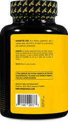 Open Primaforce bottle with capsules spilling, showing large 270-count supply benefit