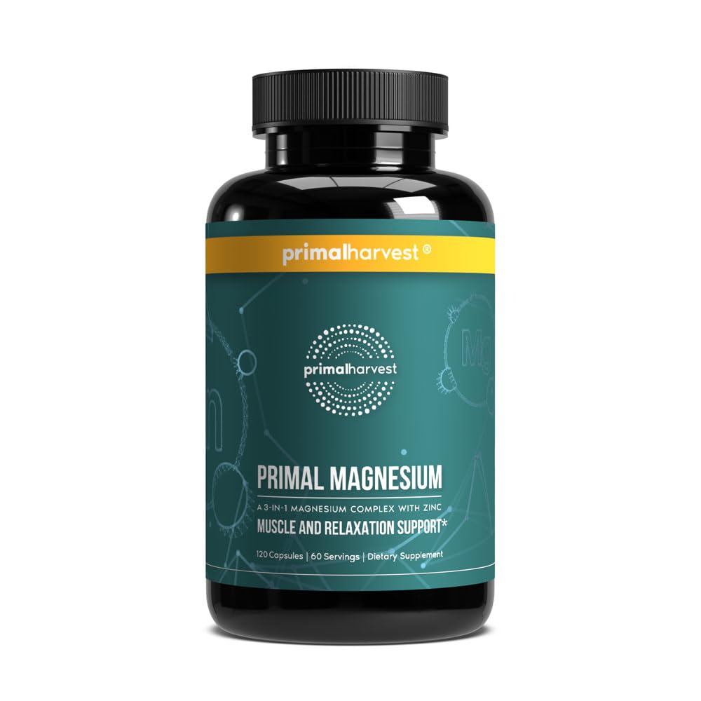 Primal Harvest frasco frente mostrando etiqueta y beneficios