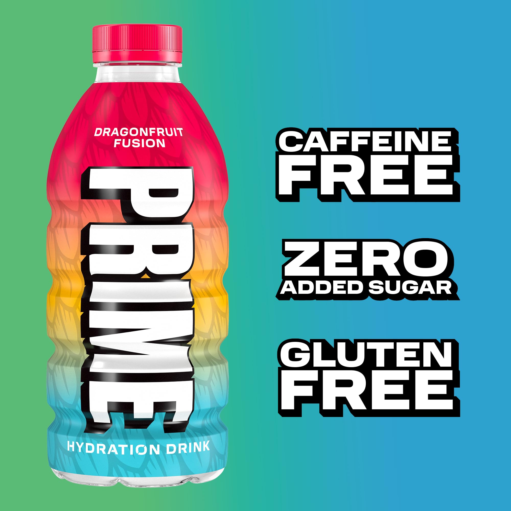 PRIME HYDRATION botella en mano para escala y portabilidad, práctica para llevar