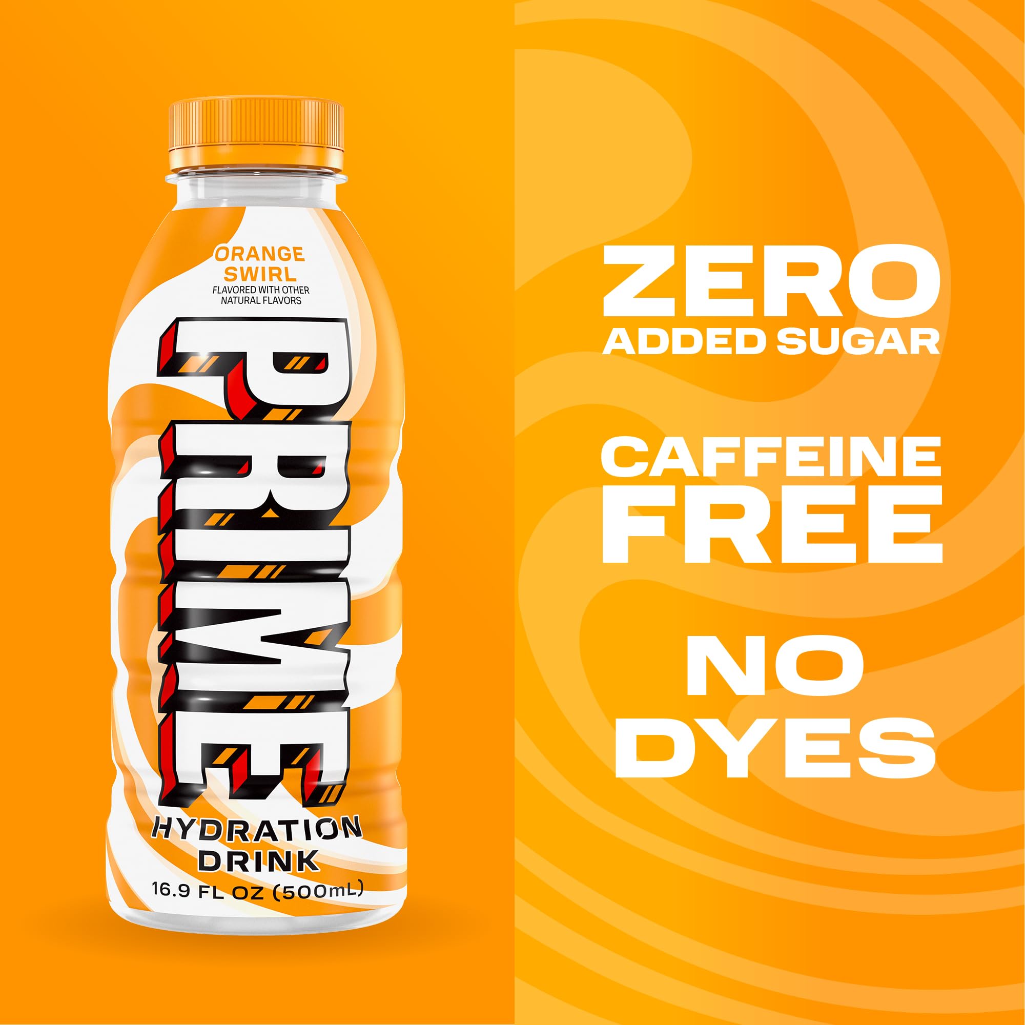 PRIME Hydration botella en mano para mostrar tamaño y portabilidad