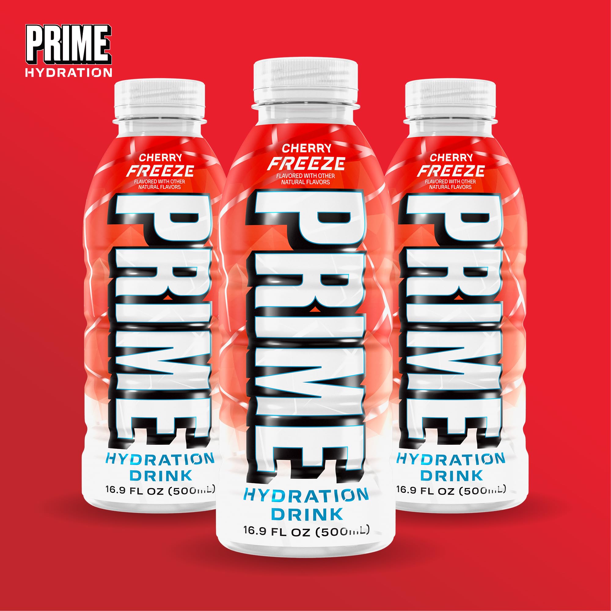 PRIME HYDRATION estilo de vida con persona bebiendo tras correr, hidratación rápida
