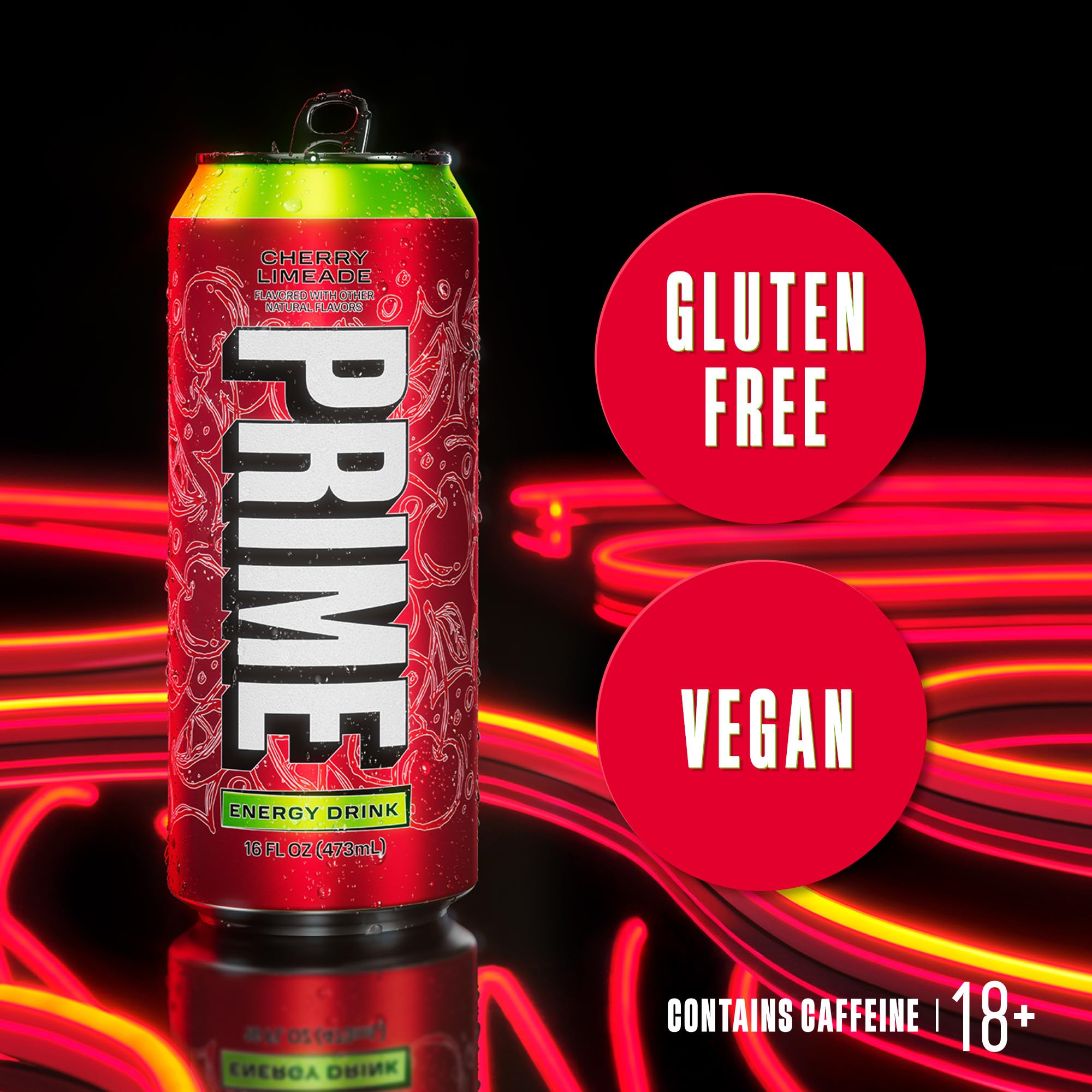 PRIME HYDRATION etiqueta con ingredientes que resalta electrolitos y vitaminas
