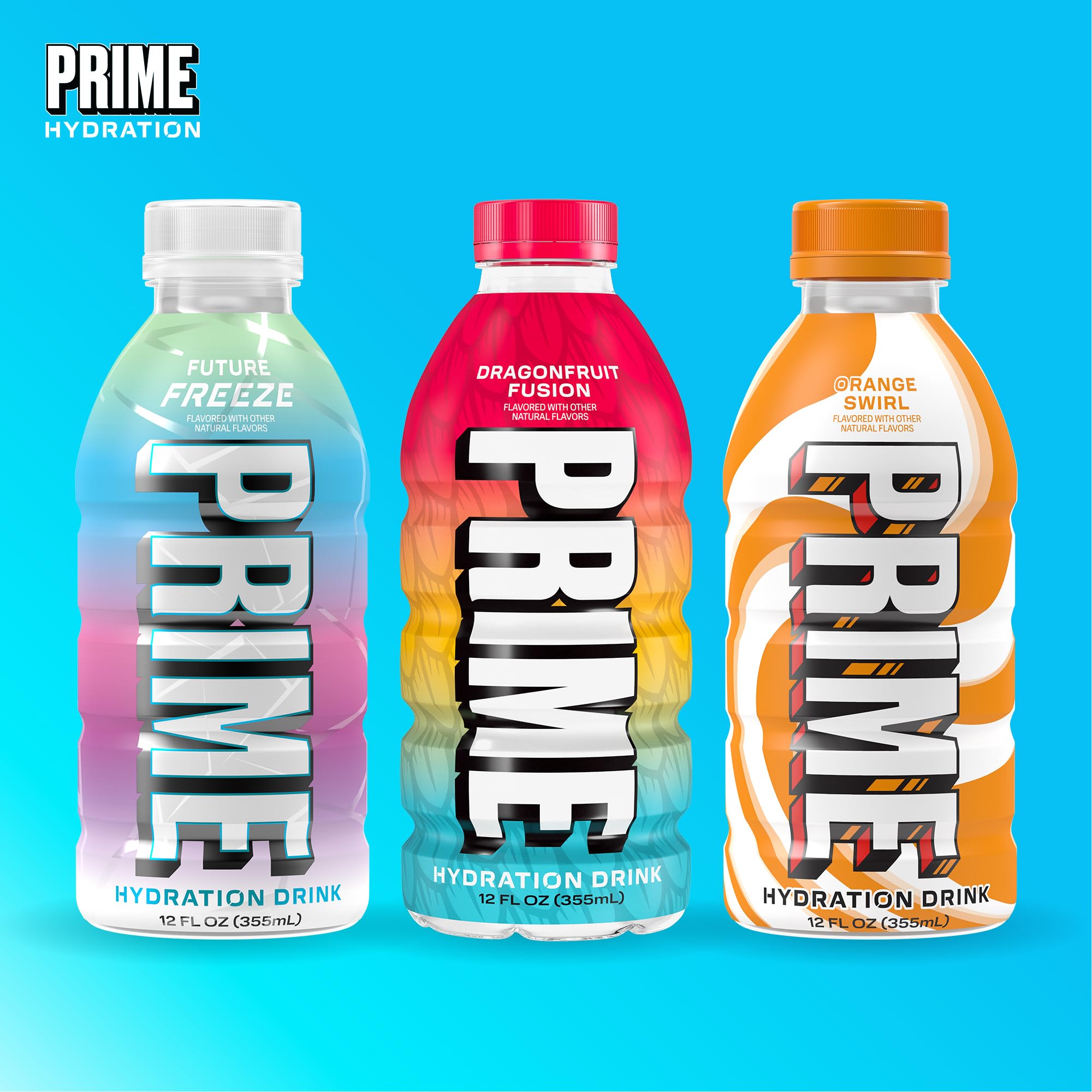 PRIME HYDRATION en escena deportiva junto a equipo de entrenamiento, hidratación práctica