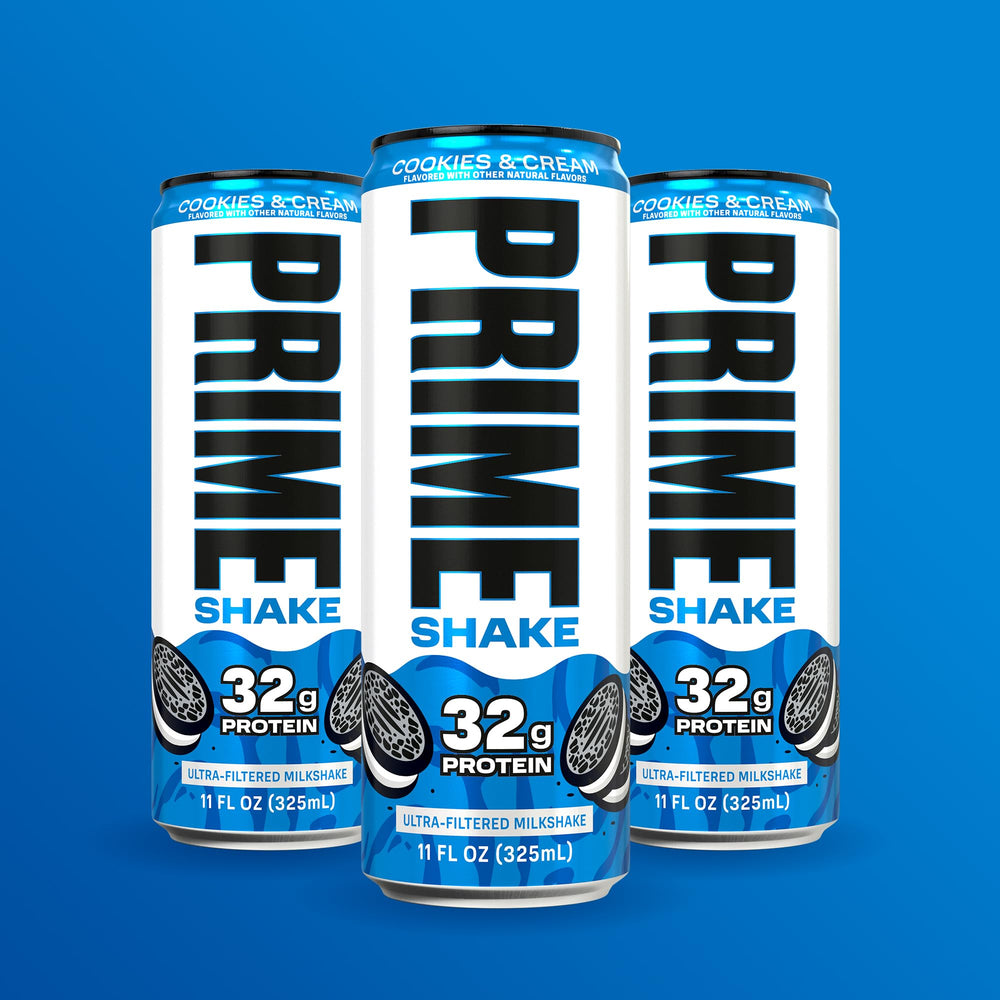 PRIME HYDRATION lata en mochila lista como snack proteico portátil