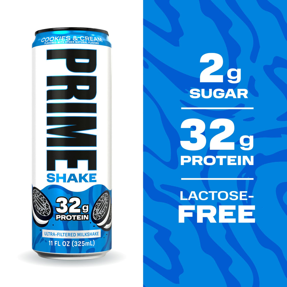 PRIME HYDRATION batido cremoso de cookies and cream sin grumos, textura suave