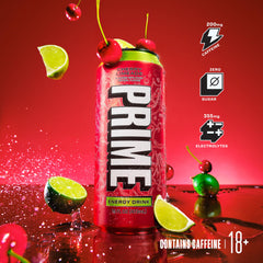 PRIME HYDRATION burbujas visibles destacando sensación refrescante y ligera