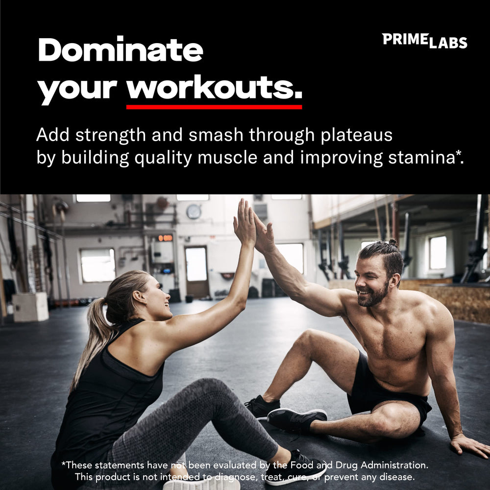 Prime Labs caplets close-up texture view highlighting quality and size