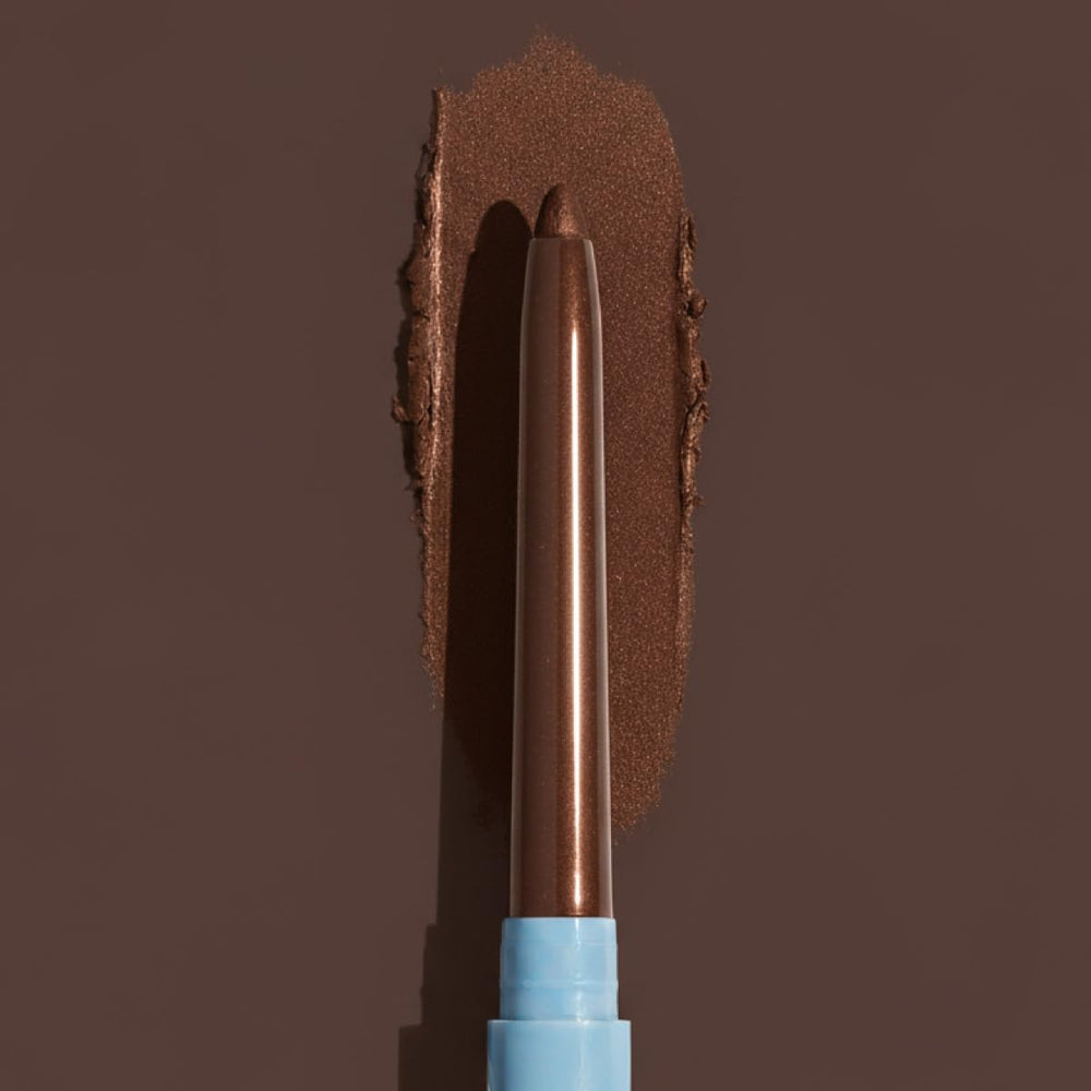 PRIME PROMETICS resultado final Mocha Shimmer realzando ojos con brillo sutil