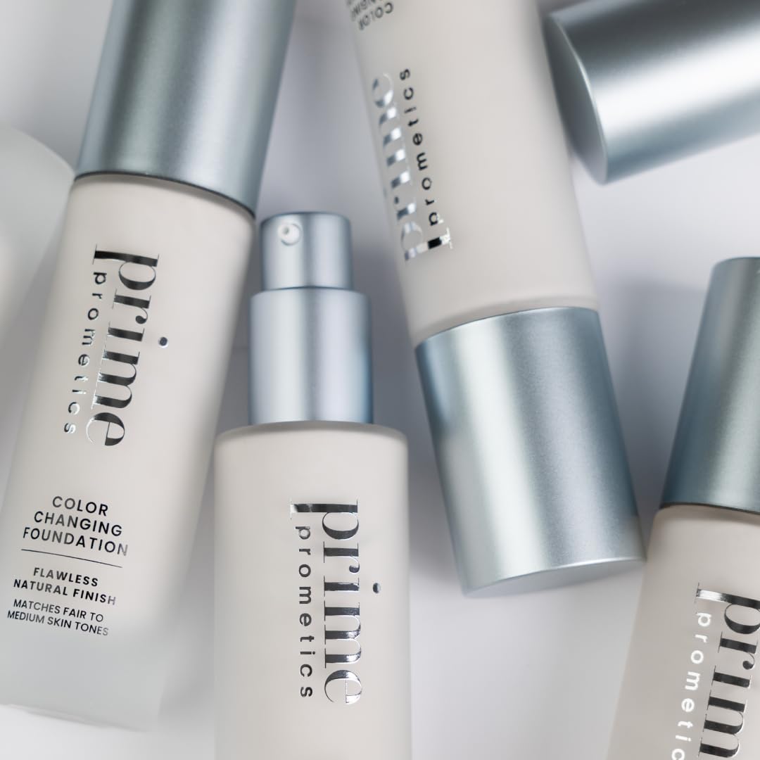 Prime Prometics bottle held in hand for scale, conveying travel-ready size and convenient packaging