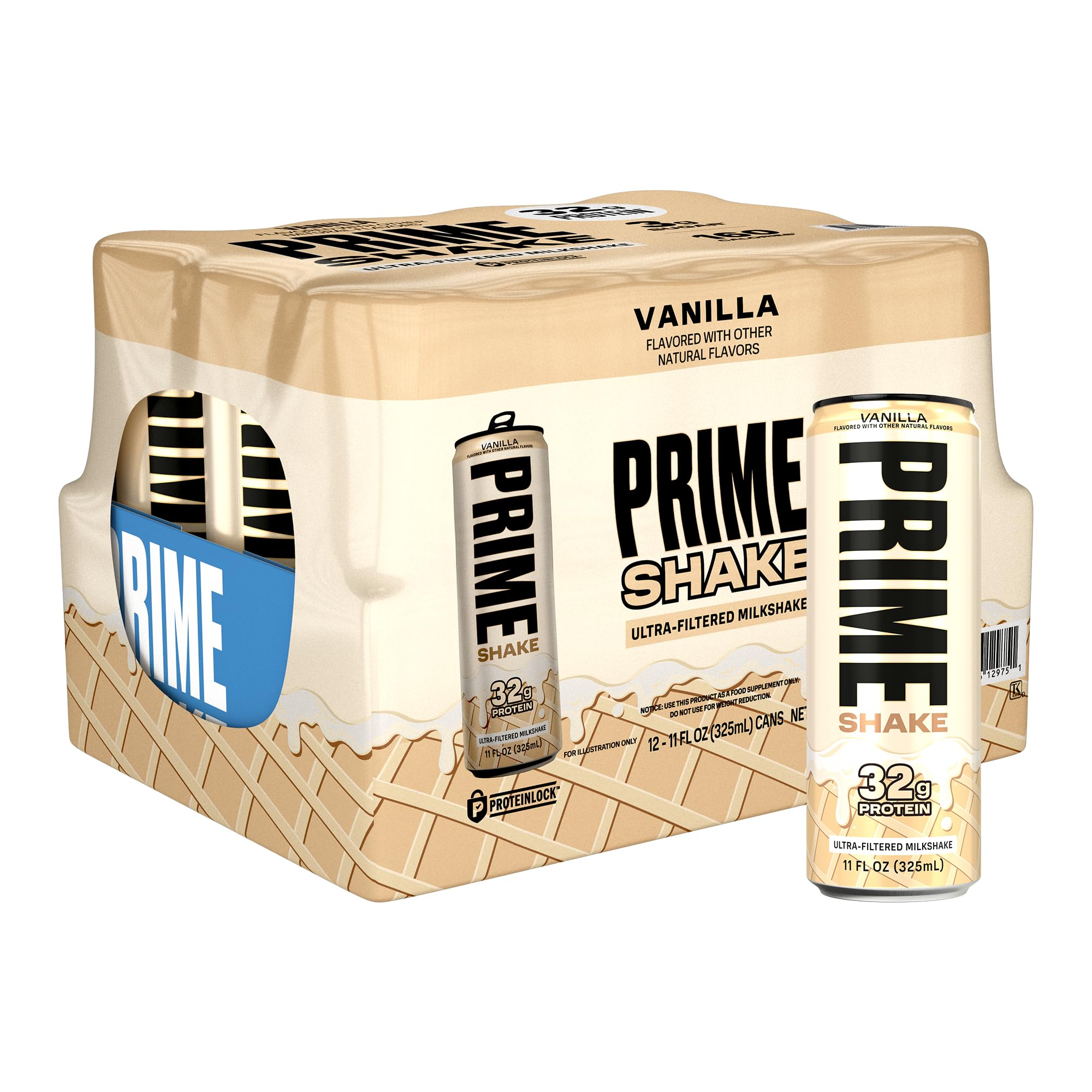 PRIME HYDRATION lata frontal vainilla mostrando diseño y conveniencia