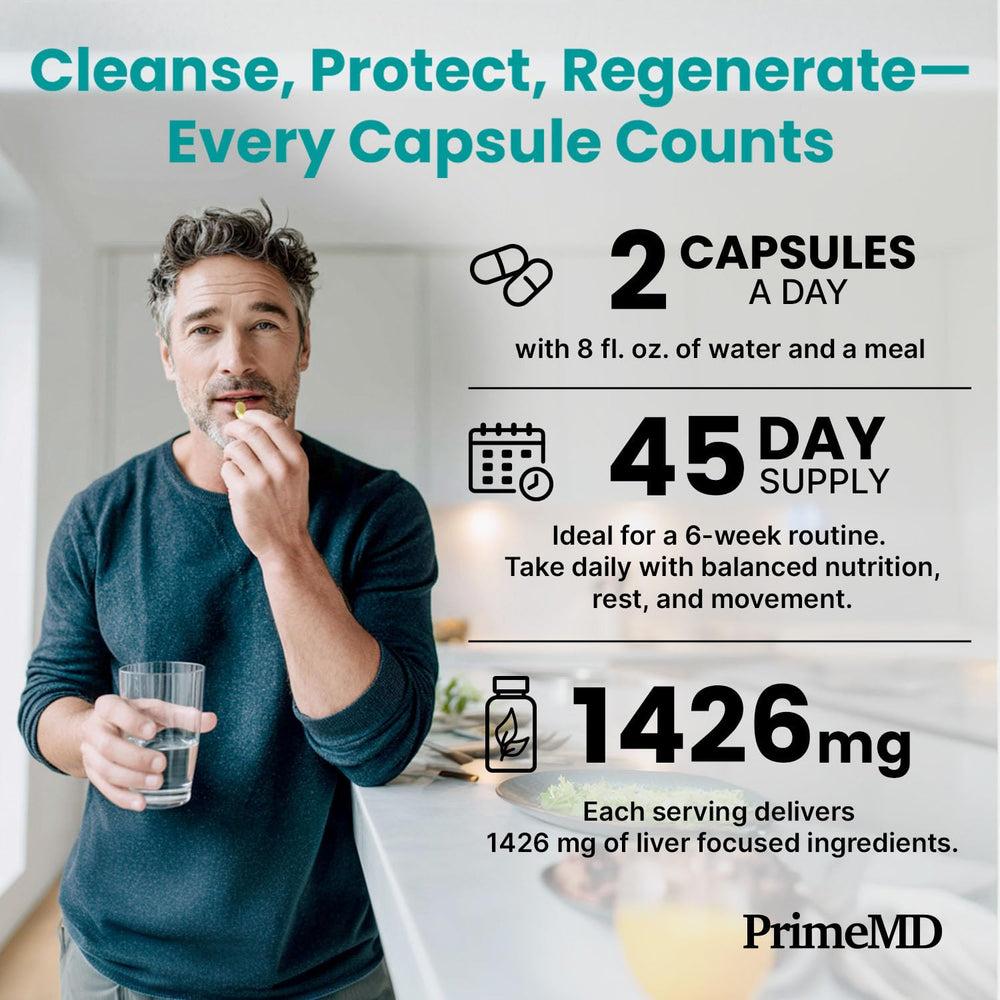 PrimeMD cápsula abierta mostrando polvo interior para ver concentración