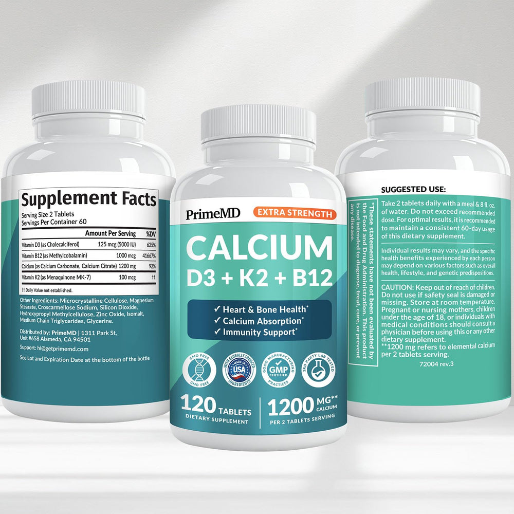 PrimeMD cápsulas y representación de vitaminas clave en la fórmula