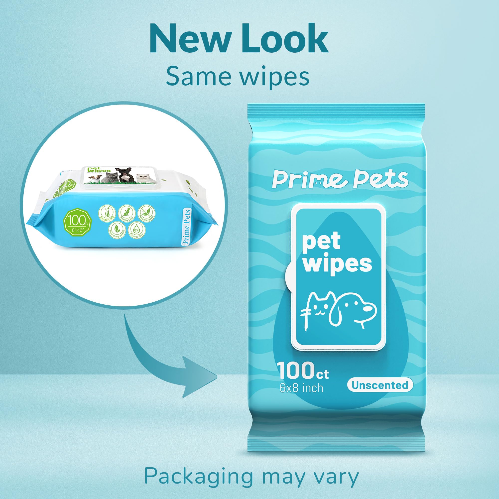 PrimePets textura acolchada de la toallita que atrapa suciedad y protege piel
