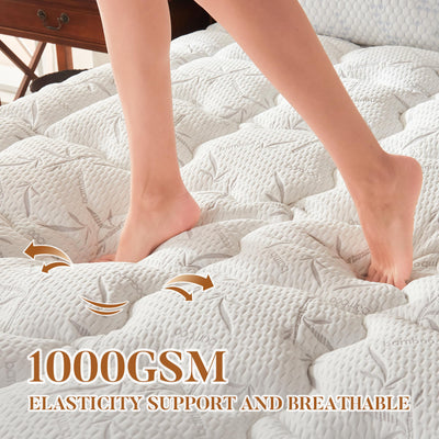 Primesoft sobrecolchón colocado en cama, mejora estética y confort
