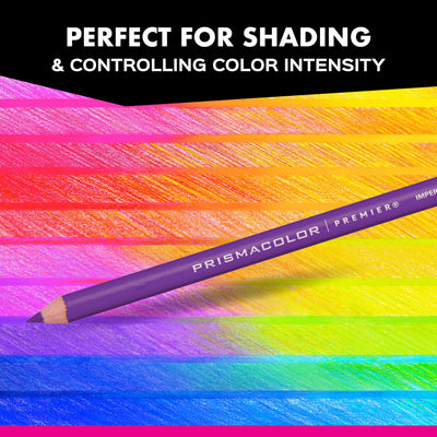 Prismacolor comparación tamaño lápiz que muestra longitud y ergonomía