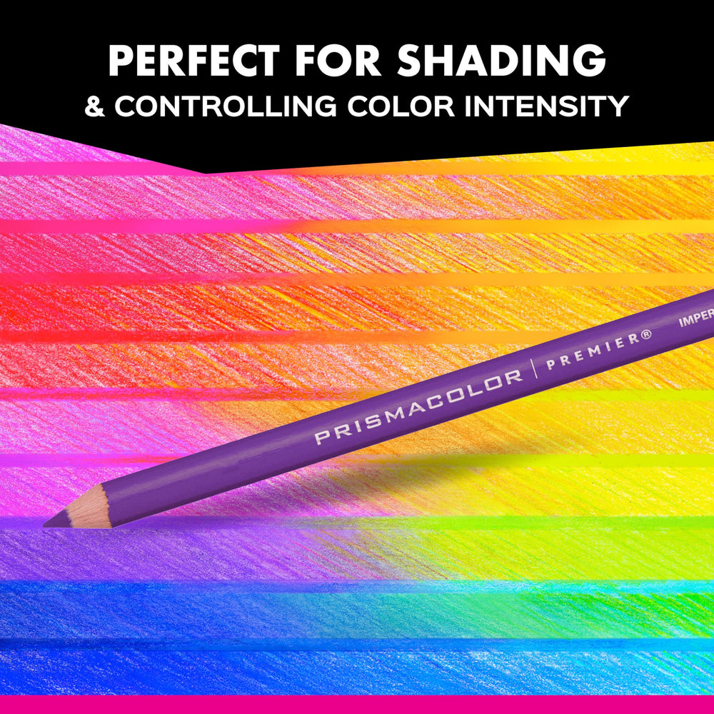 Prismacolor comparación tamaño lápiz que muestra longitud y ergonomía