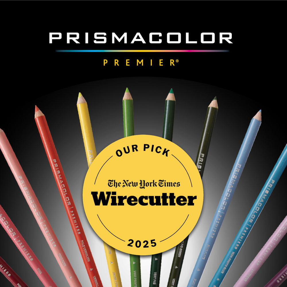 Prismacolor minas textura cercana que demuestra aplicación cremosa