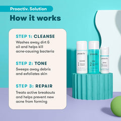 Proactiv Revitalizing Toner detalle de botella que exfolia suavemente
