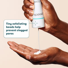 Proactiv texture close-up showing beads and smooth lather for gentle exfoliation