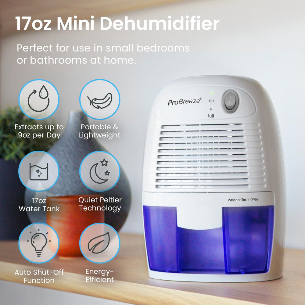 Pro Breeze comparación de tamaño con manos para escala portátil