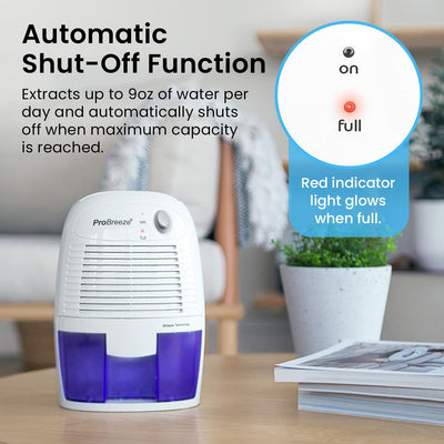 Pro Breeze en uso en baño reduce condensación y olores
