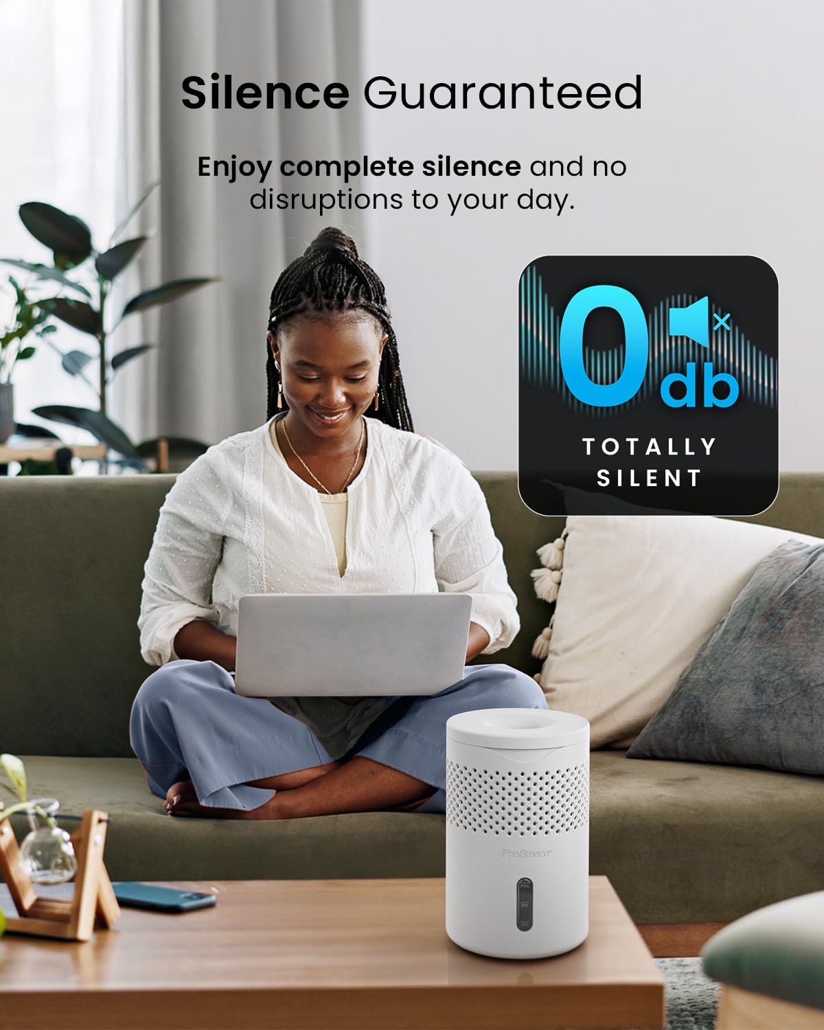 Pro Breeze Osmo diseño perforado 360° para circulación de aire eficiente