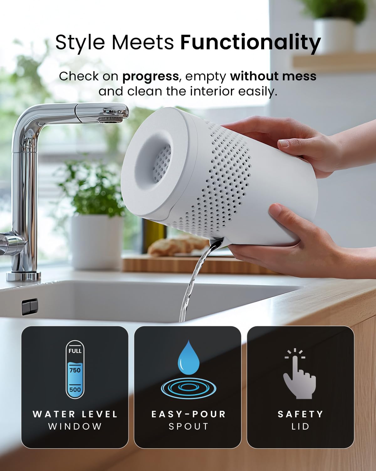 Pro Breeze Osmo en baño sin ventilación reduciendo condensación visible