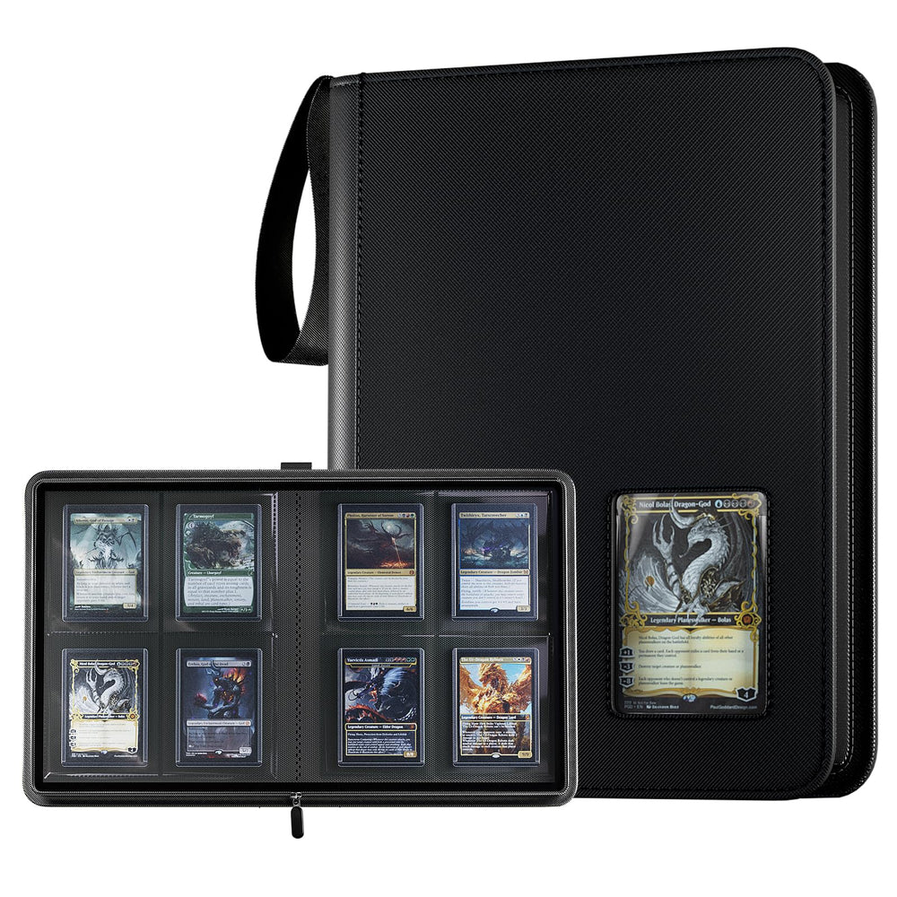 ProCase vista frontal de la carpeta negra mostrando diseño elegante y protección