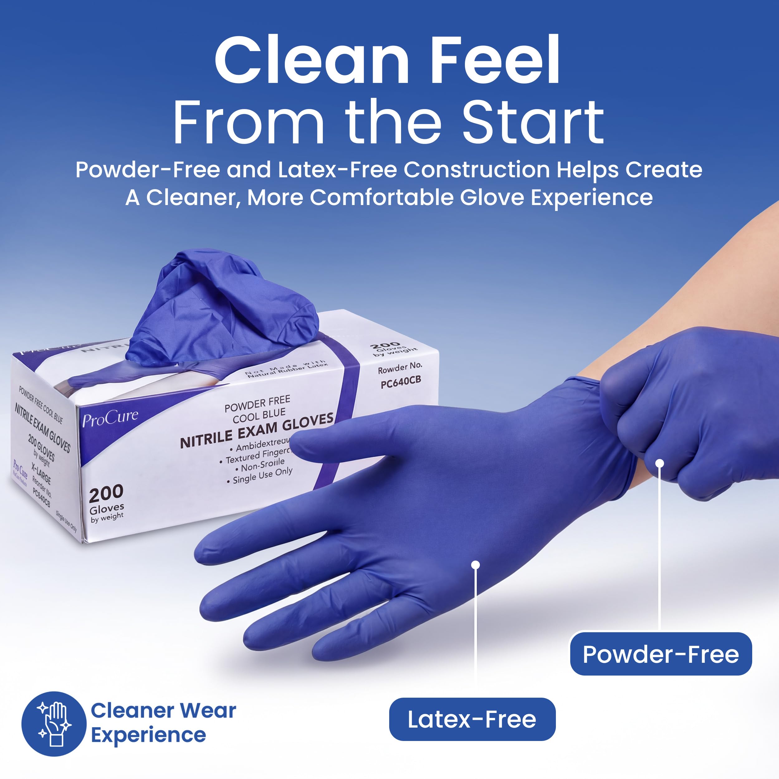 ProCure guante en mano manipulando alimentos con higiene