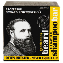 Professor Fuzzworthy's barra de champú para barba frontal, limpieza duradera