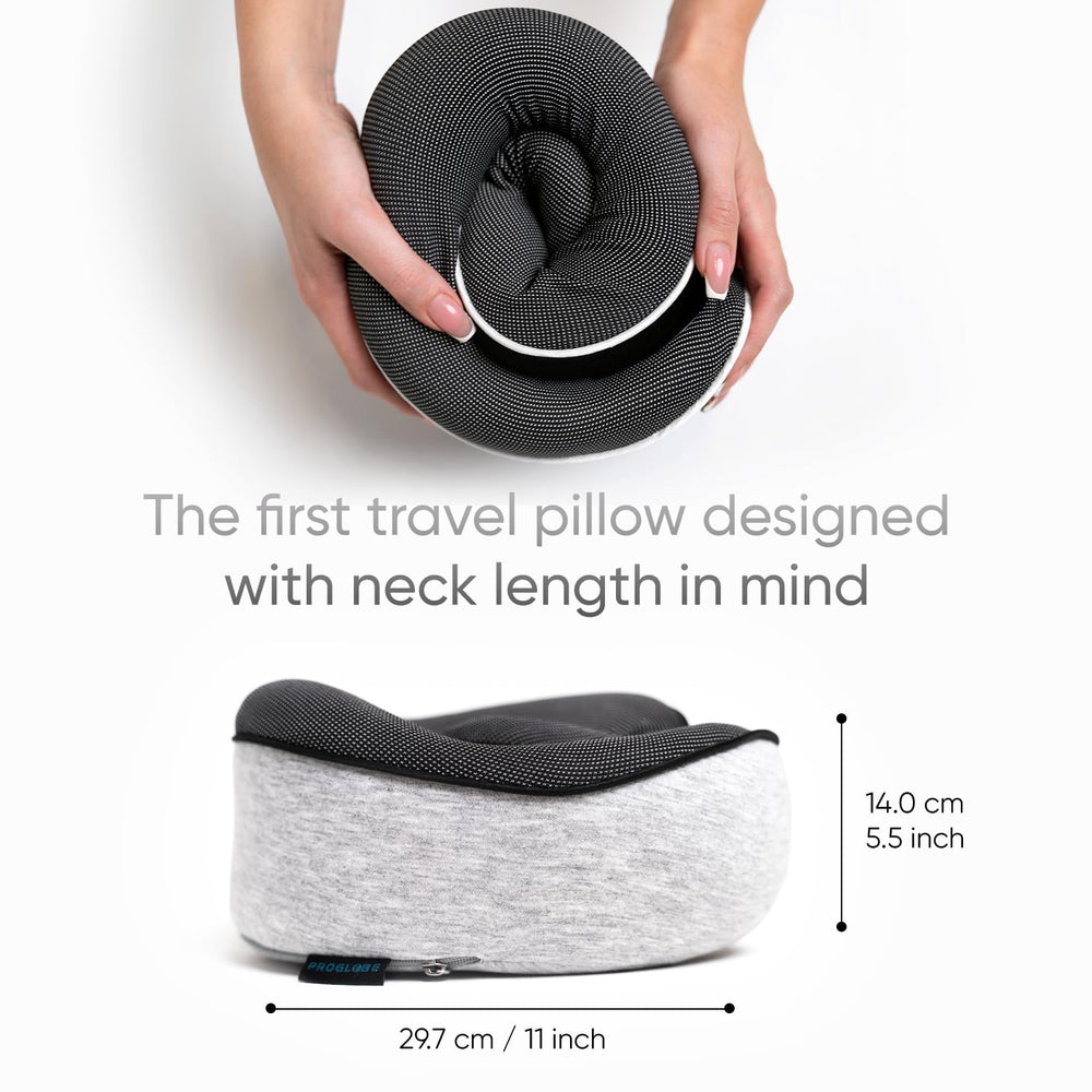Proglobe contoured eye mask and ear plugs set for light and noise reduction