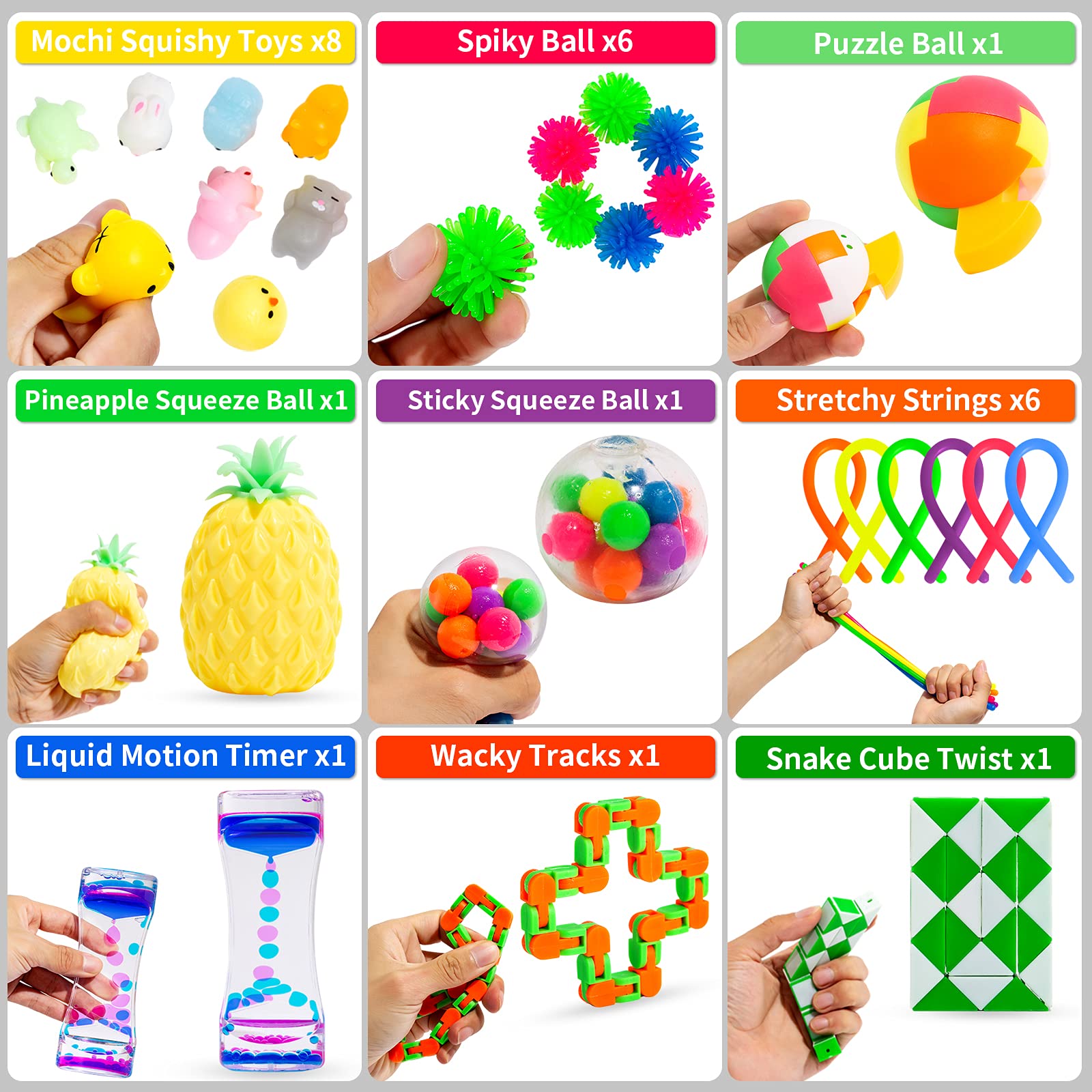PROJOYOU en mano tamaño real del fidget para comparar escala
