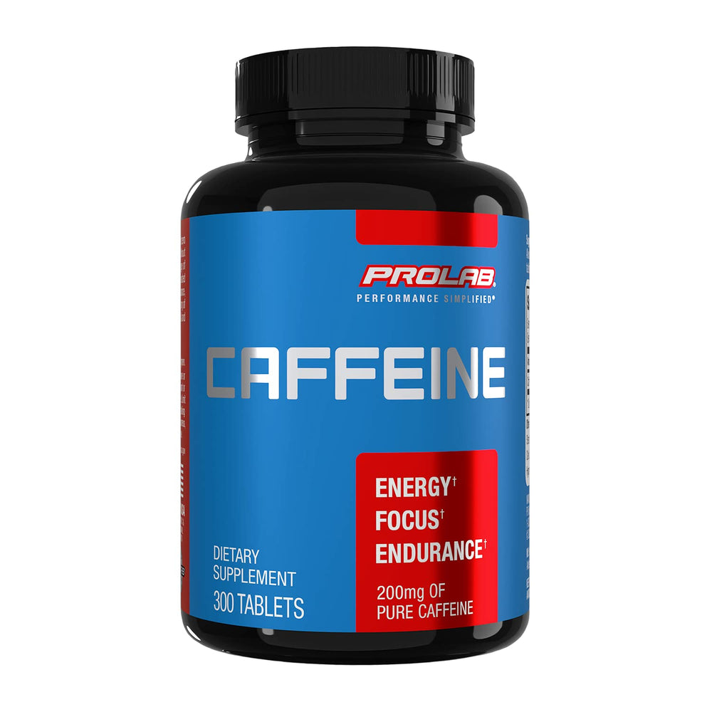 ProLab Caffeine envase frontal limpio y compacto para energía medida