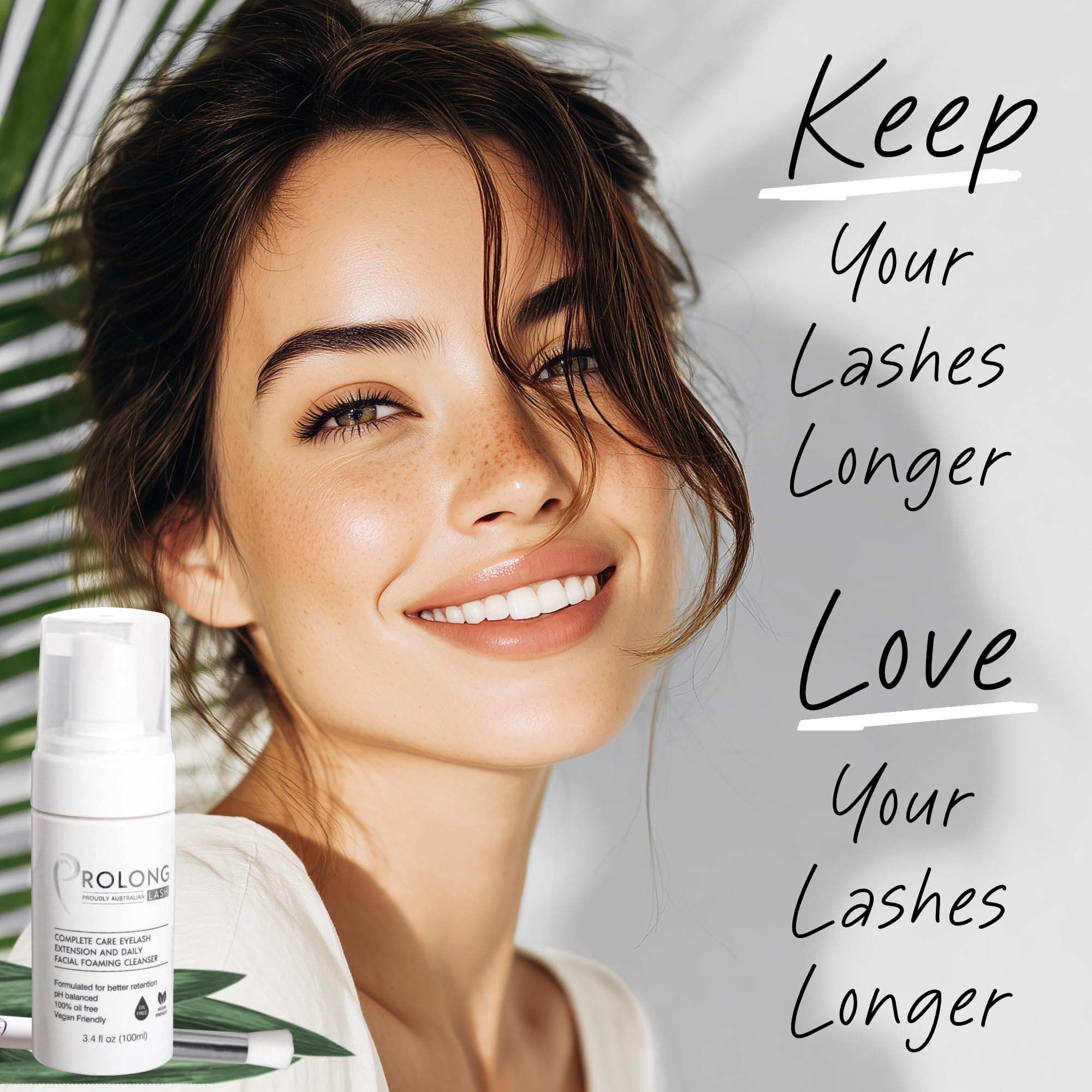 PROLONG LASH cepillo detalle con cerdas suaves para limpieza precisa de pestañas