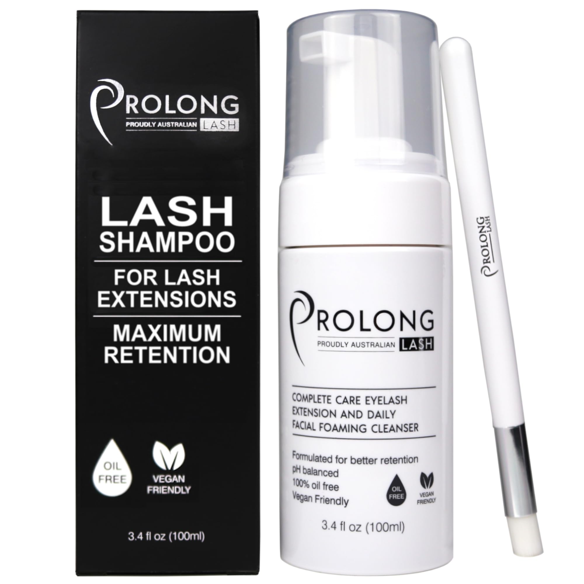 PROLONG LASH botella frontal 100 ml, presentación profesional y almacenamiento seguro