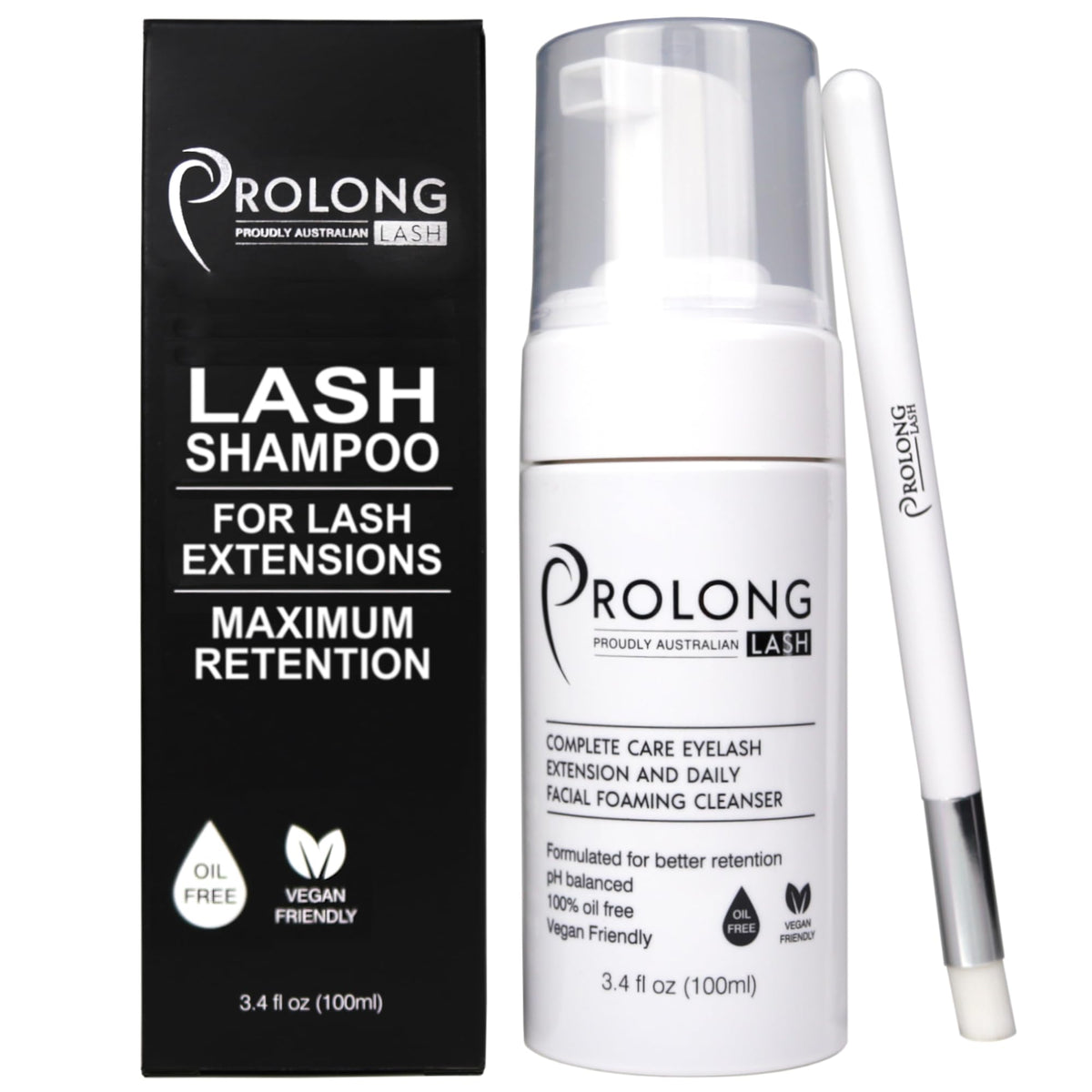PROLONG LASH botella frontal 100 ml, presentación profesional y almacenamiento seguro